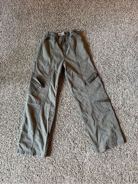 XXS Women's Olive Cargo Pants with Utility Pockets